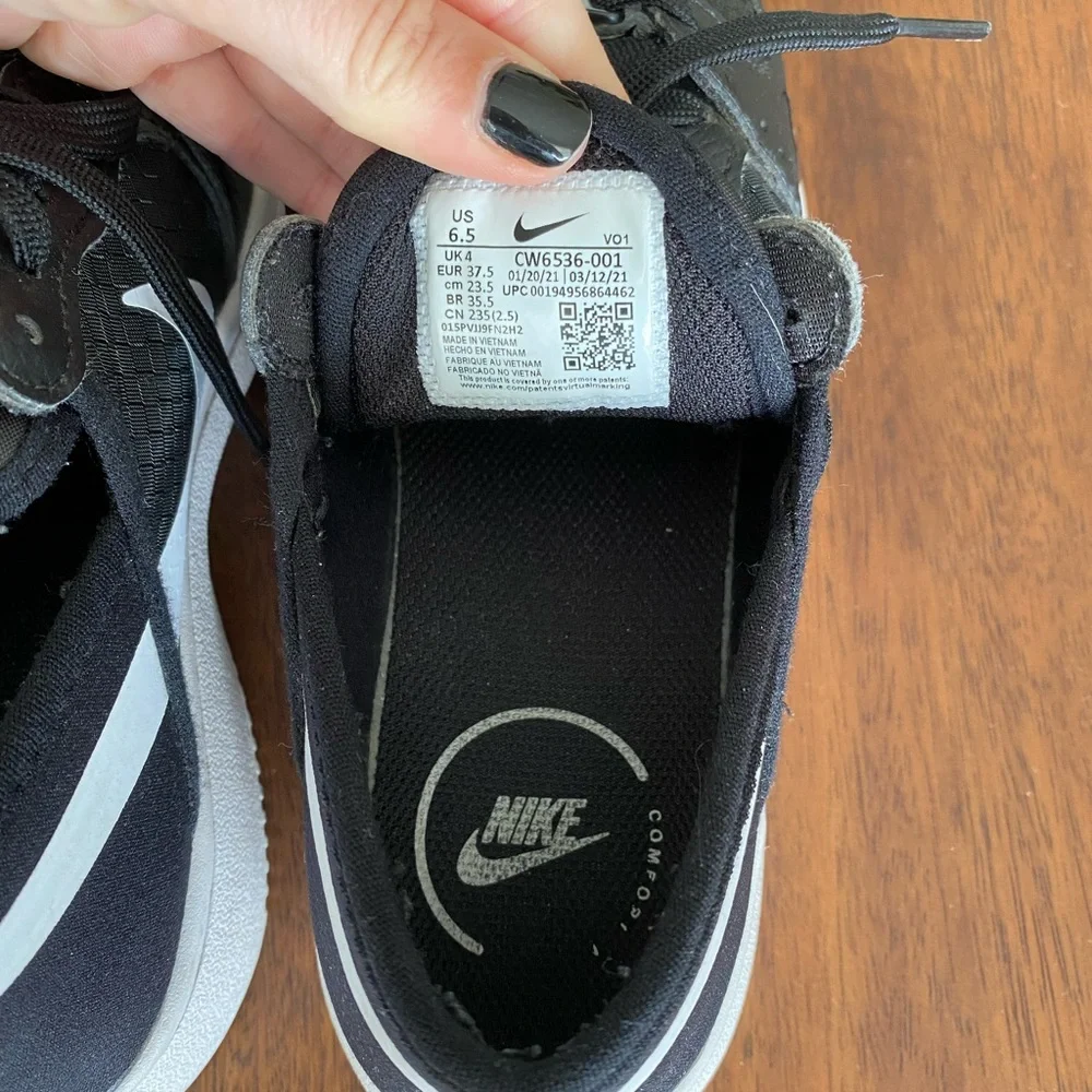 Women's Nike Court Vision Alta Leather Platform Sneakers - Picture 8 of 8